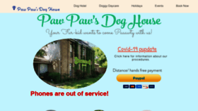 What Pawpawsdoghouse.com website looked like in 2020 (3 years ago)
