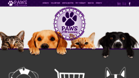 What Pawsnela.org website looked like in 2020 (3 years ago)