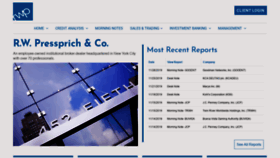 What Pressprich.com website looked like in 2020 (3 years ago)