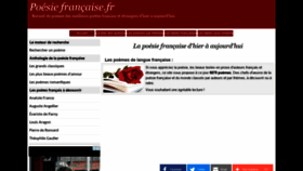 What Poesie-francaise.fr website looked like in 2020 (3 years ago)