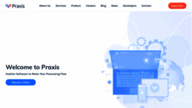 What Praxispay.com website looked like in 2020 (3 years ago)