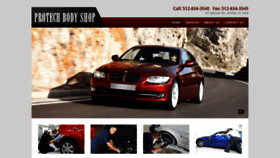What Protechbodyshop.com website looked like in 2020 (3 years ago)