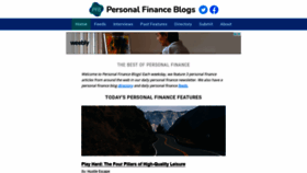 What Personalfinanceblogs.com website looked like in 2020 (3 years ago)