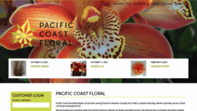 What Pacificcoastfloralwholesale.com website looked like in 2020 (3 years ago)