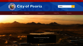 What Peoriaaz.gov website looked like in 2020 (5 years ago)