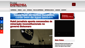 What Portalimprensa.com.br website looked like in 2020 (3 years ago)