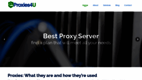 What Proxies4u.com website looked like in 2020 (3 years ago)