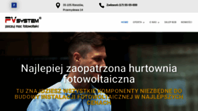 What Pv-system.pl website looked like in 2020 (3 years ago)