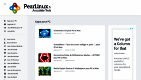 What Pearlinux.fr website looked like in 2020 (3 years ago)