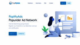 What Popmyads.com website looked like in 2020 (3 years ago)