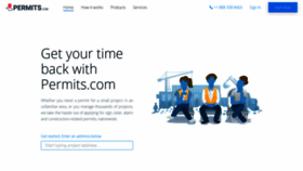 What Permits.com website looked like in 2020 (4 years ago)