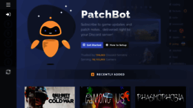 What Patchbot.io website looked like in 2020 (3 years ago)