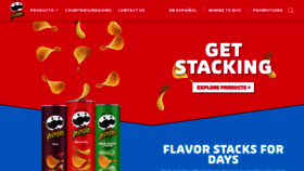 What Pringles.com website looked like in 2020 (3 years ago)