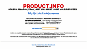 What Product.info website looked like in 2020 (3 years ago)
