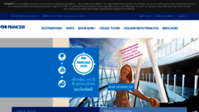 What Princesscruises.is website looked like in 2020 (3 years ago)