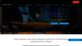 What Prysm.com website looked like in 2020 (3 years ago)