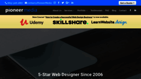 What Pioneer.media website looked like in 2020 (3 years ago)