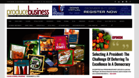 What Producebusiness.com website looked like in 2020 (3 years ago)