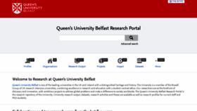 What Pure.qub.ac.uk website looked like in 2020 (3 years ago)