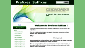 What Prefixes-suffixes.com website looked like in 2020 (3 years ago)