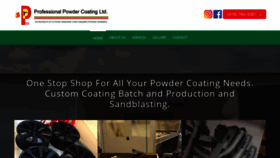 What Professionalpowdercoating.ca website looked like in 2020 (3 years ago)