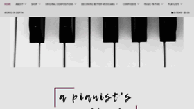 What Pianistmusings.com website looked like in 2020 (3 years ago)