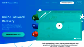 What Password-find.com website looked like in 2020 (3 years ago)