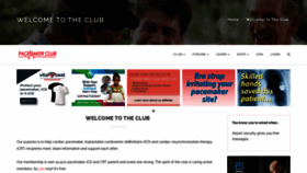What Pacemakerclub.com website looked like in 2020 (3 years ago)