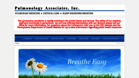 What Pulmonologyassociates.com website looked like in 2020 (3 years ago)