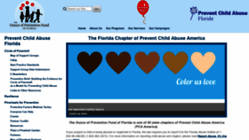 What Preventchildabusefl.org website looked like in 2020 (3 years ago)