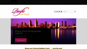 What Pacificcoastchorale.org website looked like in 2020 (3 years ago)
