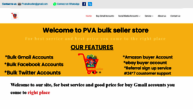 What Pvabulkseller.com website looked like in 2020 (3 years ago)