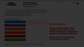 What Poko.de website looked like in 2020 (3 years ago)