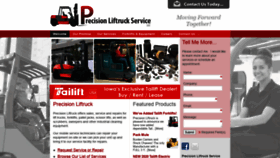 What Precisionliftruckservice.com website looked like in 2020 (3 years ago)