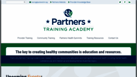 What Partnerstraining.org website looked like in 2020 (3 years ago)