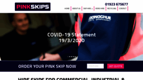 What Pinkskips.net website looked like in 2020 (3 years ago)