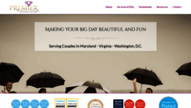 What Premierweddingpastors.com website looked like in 2020 (3 years ago)