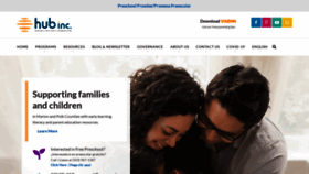 What Parentinghub.org website looked like in 2020 (3 years ago)