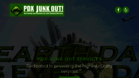 What Pdxjunkout.com website looked like in 2020 (3 years ago)