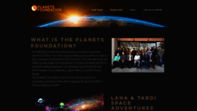 What Planets.life website looked like in 2020 (3 years ago)