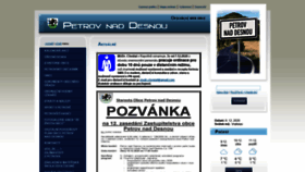 What Petrovnaddesnou.cz website looked like in 2020 (3 years ago)