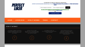 What Perfectliker.com website looked like in 2020 (3 years ago)