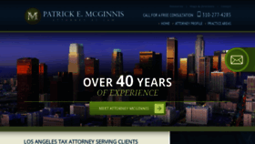 What Patrickemcginnislaw.com website looked like in 2020 (3 years ago)