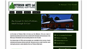 What Petersonmetz.com website looked like in 2020 (3 years ago)