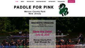 What Paddleforpink.org website looked like in 2020 (3 years ago)