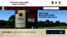 What Pulpitcellars.com.au website looked like in 2020 (3 years ago)