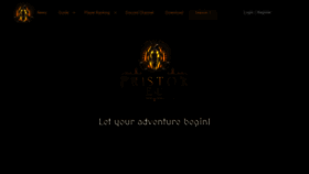 What Pristontale.eu website looked like in 2020 (3 years ago)