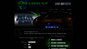 What Paramountglass.com website looked like in 2020 (3 years ago)