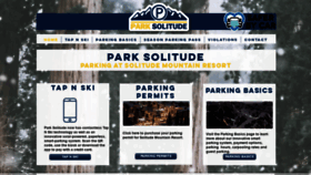 What Parksolitude.com website looked like in 2020 (3 years ago)