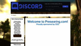 What Presearing.com website looked like in 2020 (3 years ago)